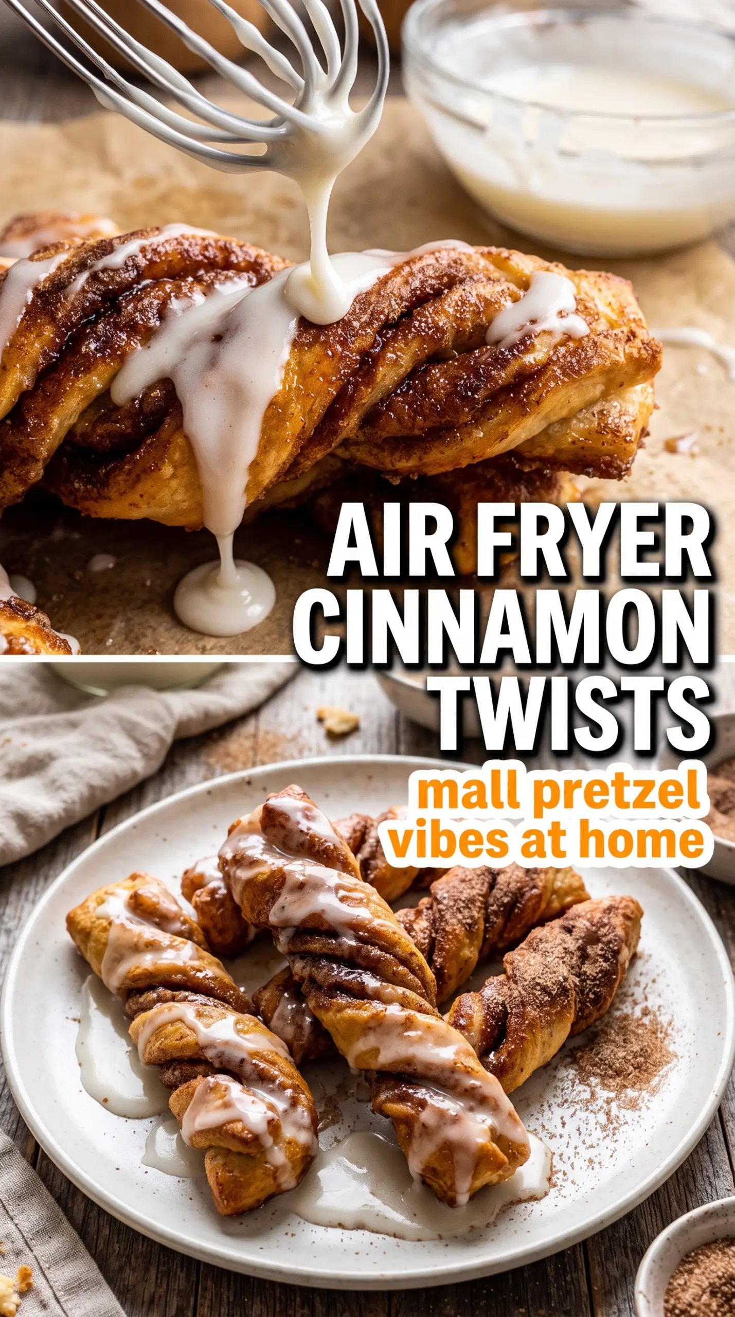 Air Fryer Cinnamon Twists golden cinnamon sugar