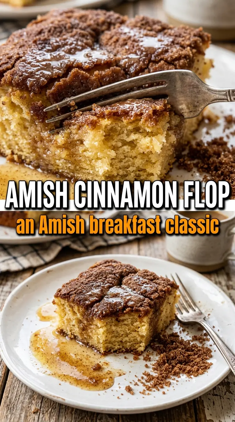 Amish Cinnamon Flop crackled cinnamon sugar caramelized top