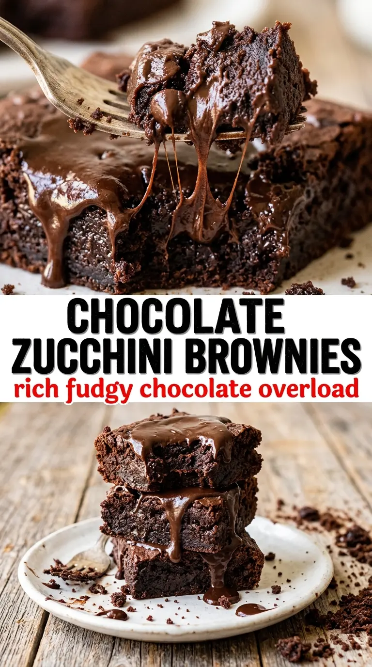 Chocolate Zucchini Brownies fudgy chocolate moist