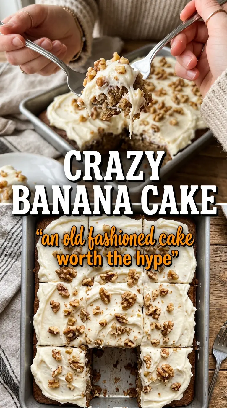 Crazy Banana Cake soft banana cake chocolate glaze