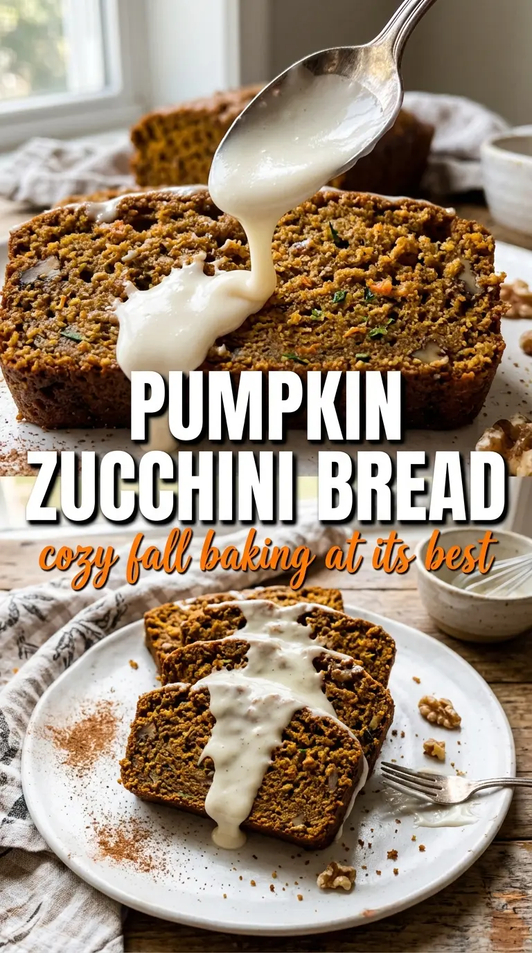Pumpkin zucchini bread moist spiced loaf