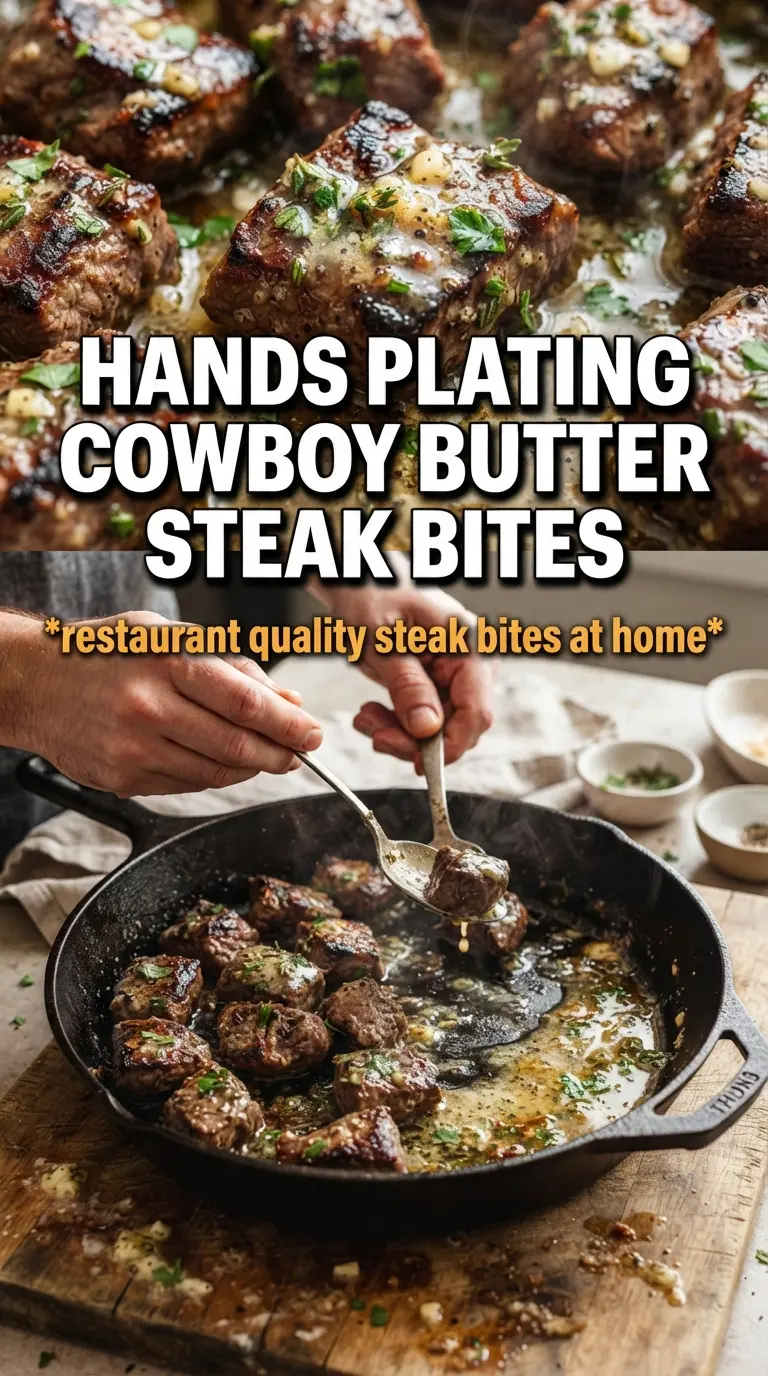 Cowboy Butter Steak Bites juicy garlicky skillet