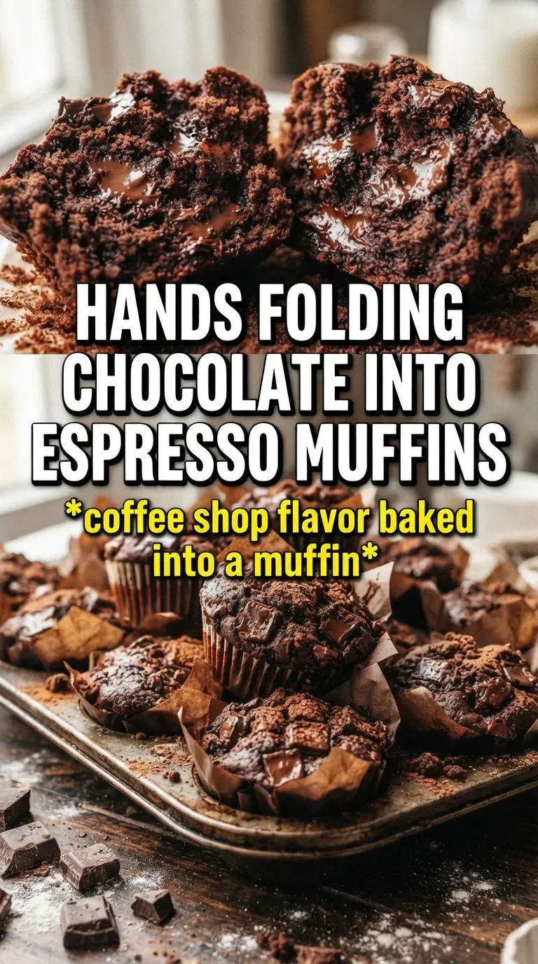 Double Chocolate Espresso Muffins rich mocha chocolate chip muffins
