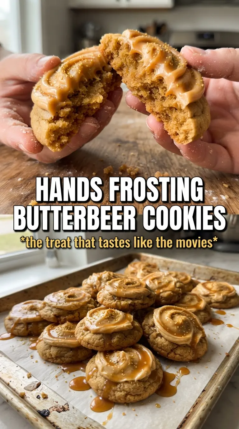 Harry Potter Butterbeer Cookies soft frosted butterscotch