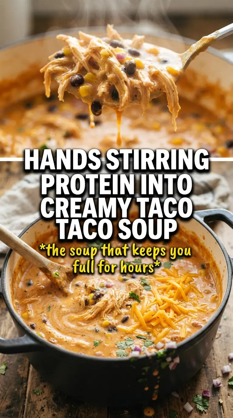 High-Protein Creamy Taco Soup creamy Tex-Mex hearty