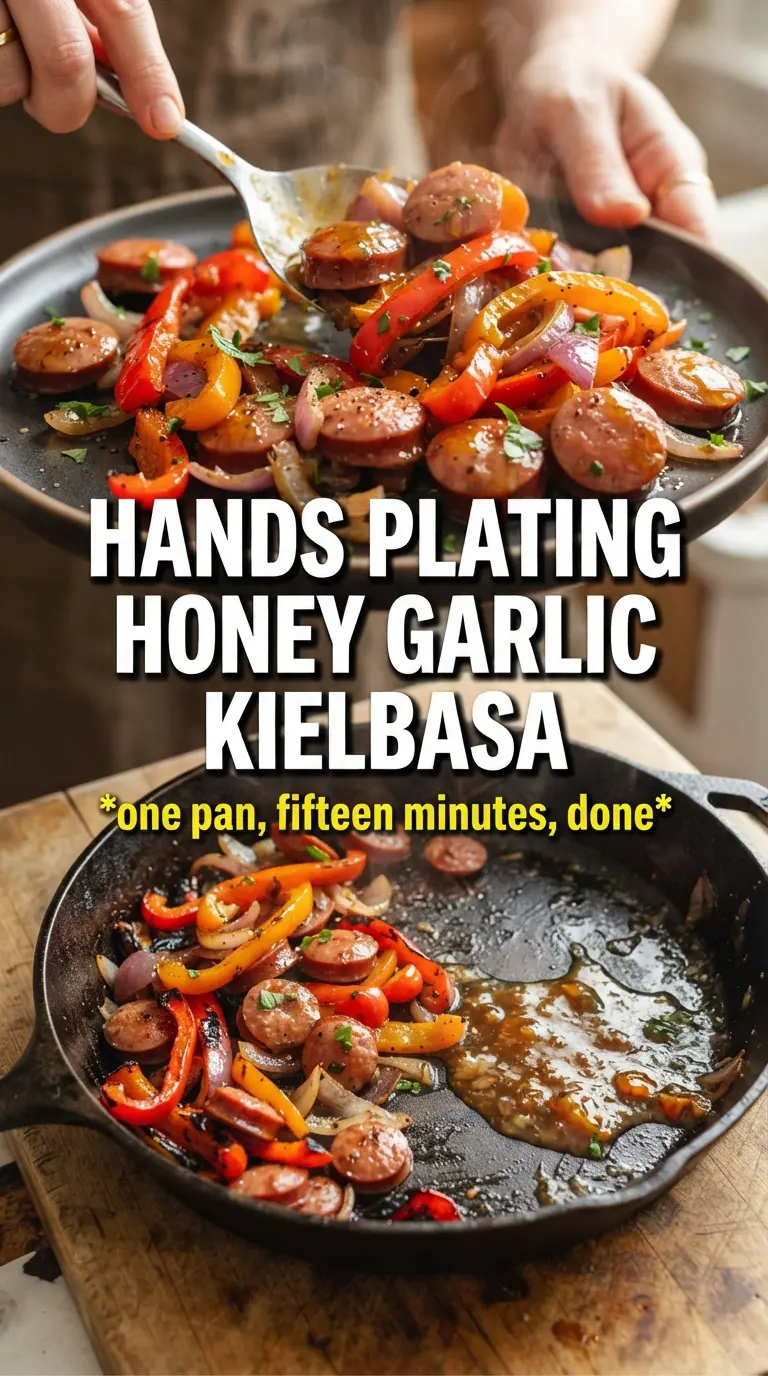 Honey Garlic Kielbasa With Veggies caramelized savory sheet pan