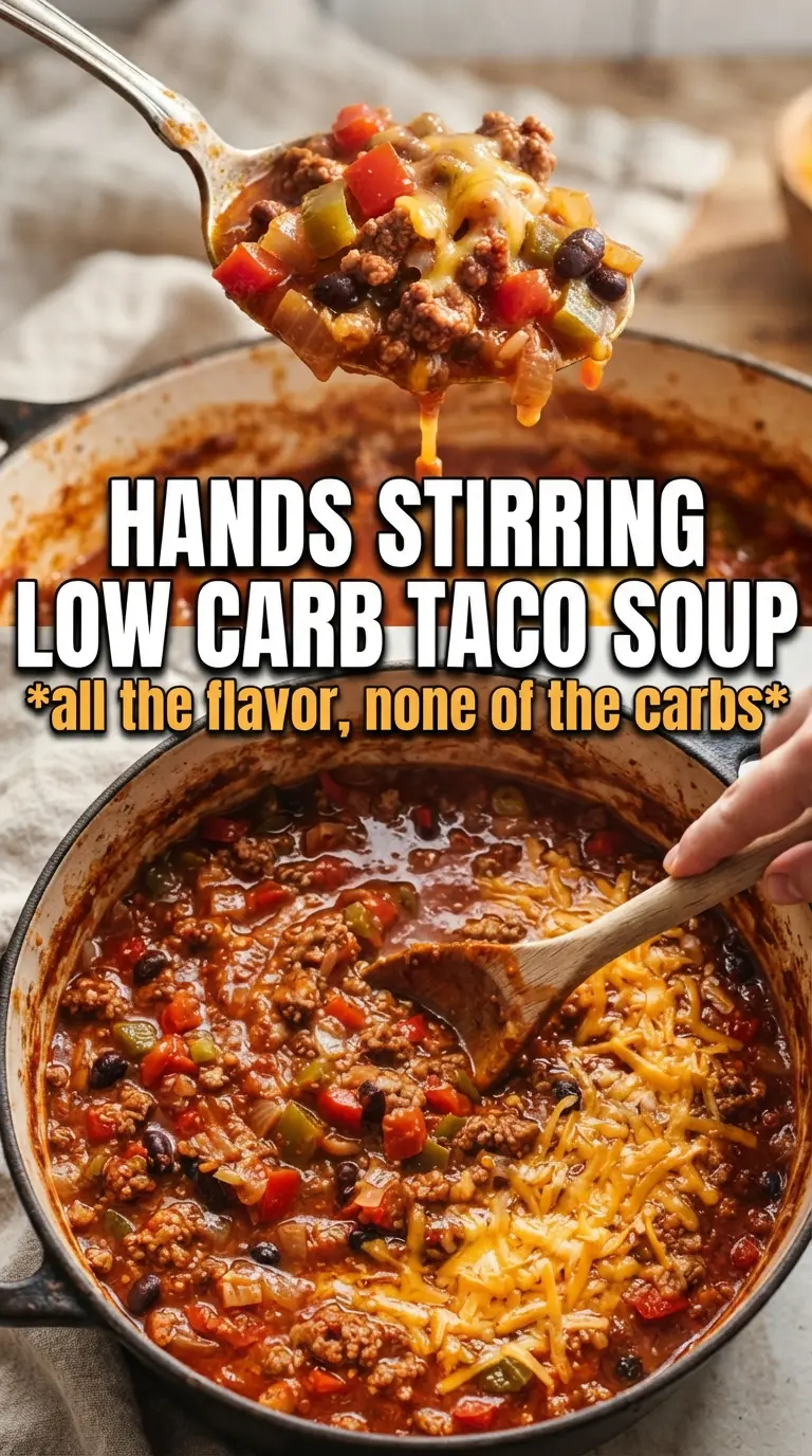 Low carb taco soup hearty spiced