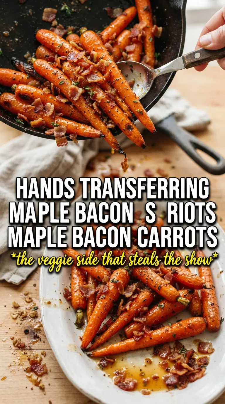 Maple Bacon Carrots sweet-savory glazed carrots