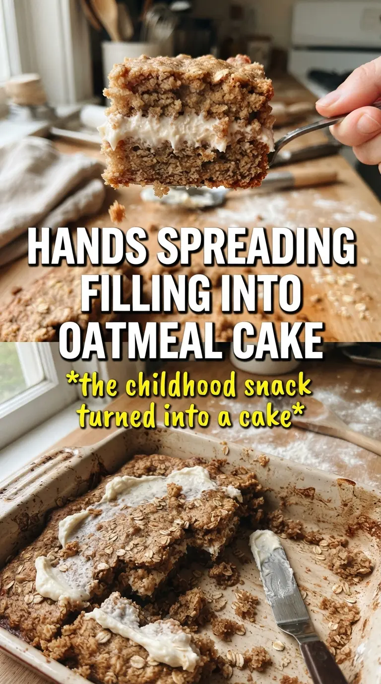 Oatmeal Cream Pie Cake soft spiced marshmallow
