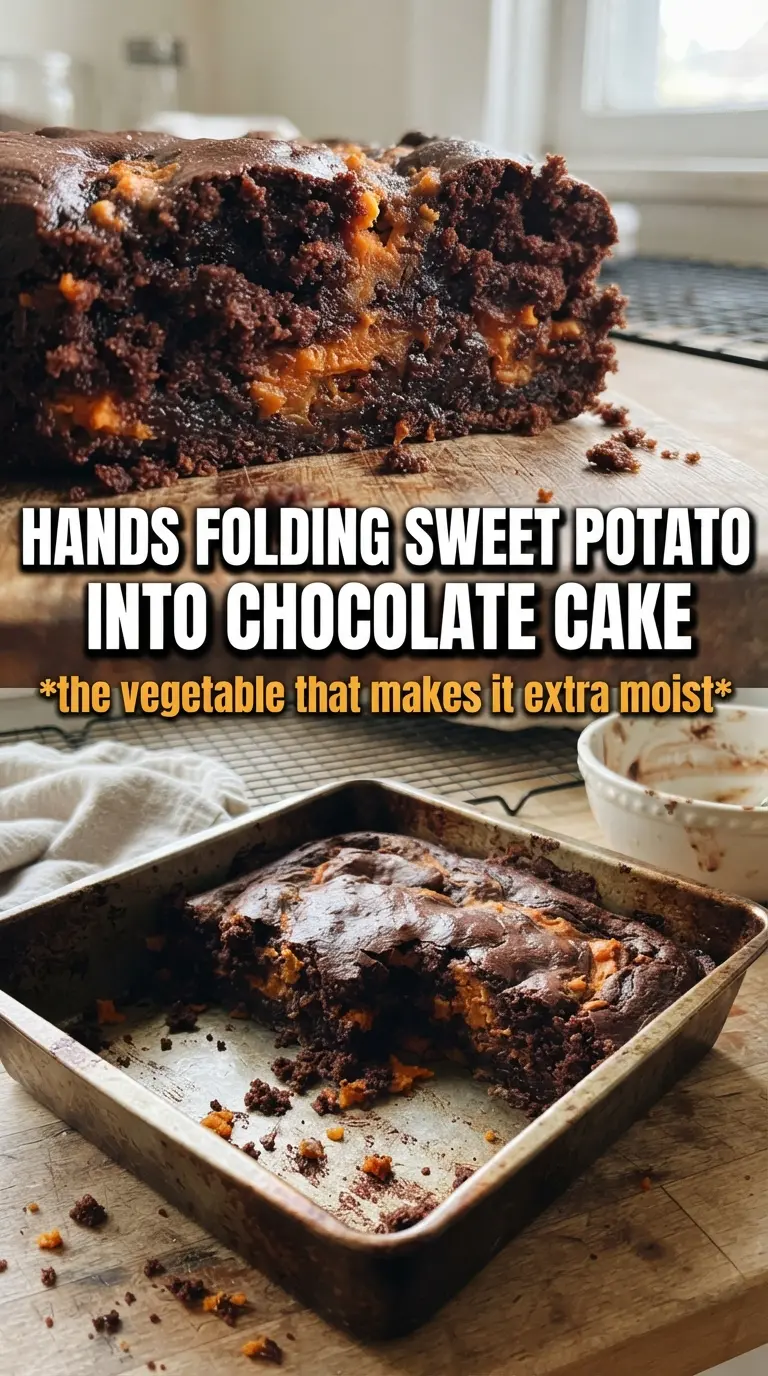 Sweet Potato Chocolate Cake rich ganache moist layers