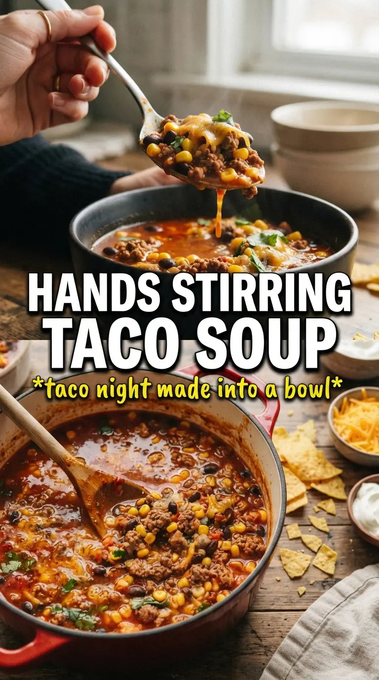 Taco Soup bold Tex-Mex comforting