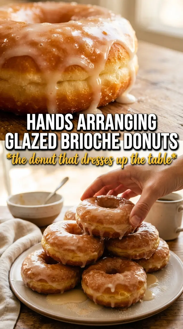 Thanksgiving Brioche Donuts with pumpkin spice maple cranberry